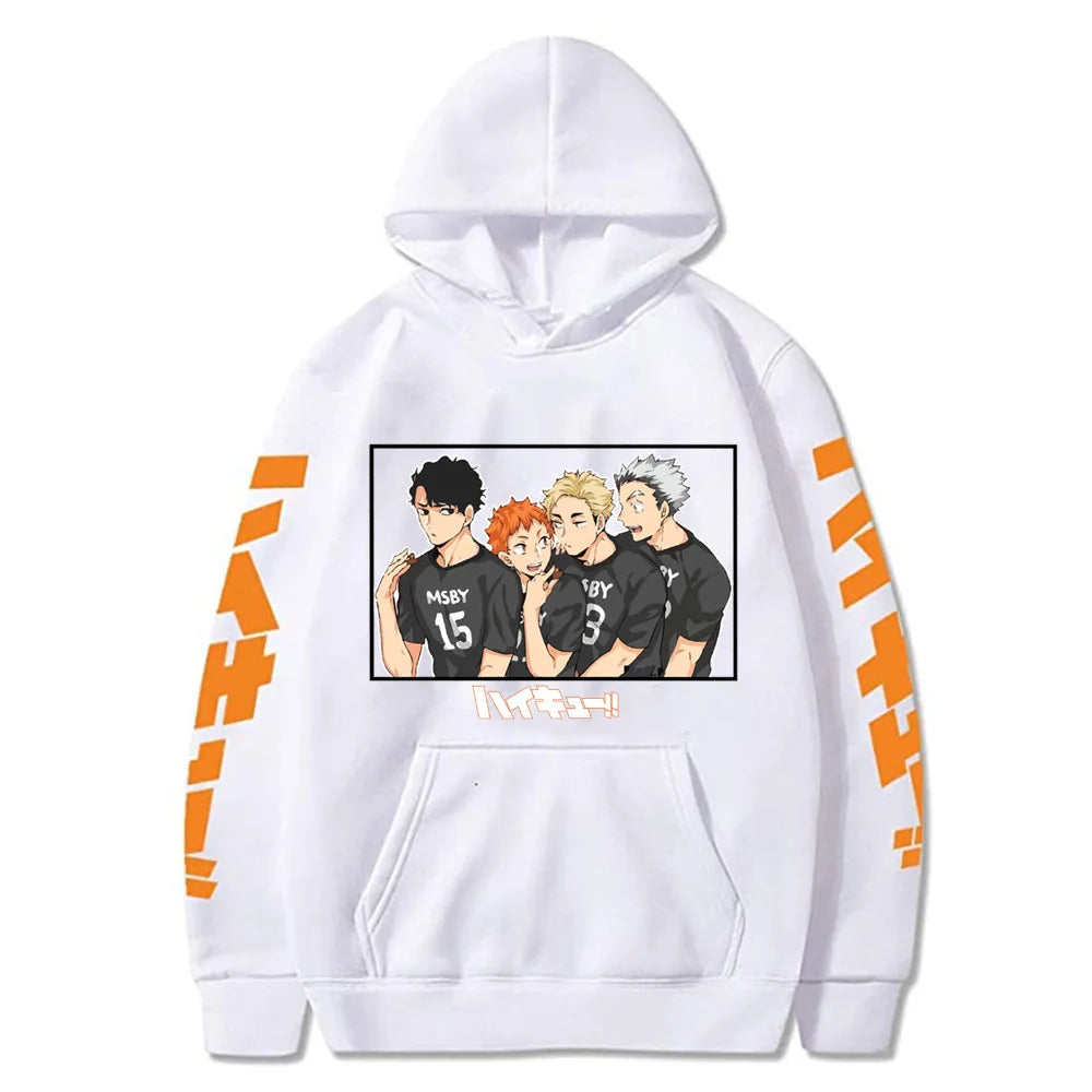 Hot Men‘s Hoodies Anime haikyuu Sweatshirts Print Fleece Men/Women Pullovers Sudaderas Hombre Hoodie Man Hoody