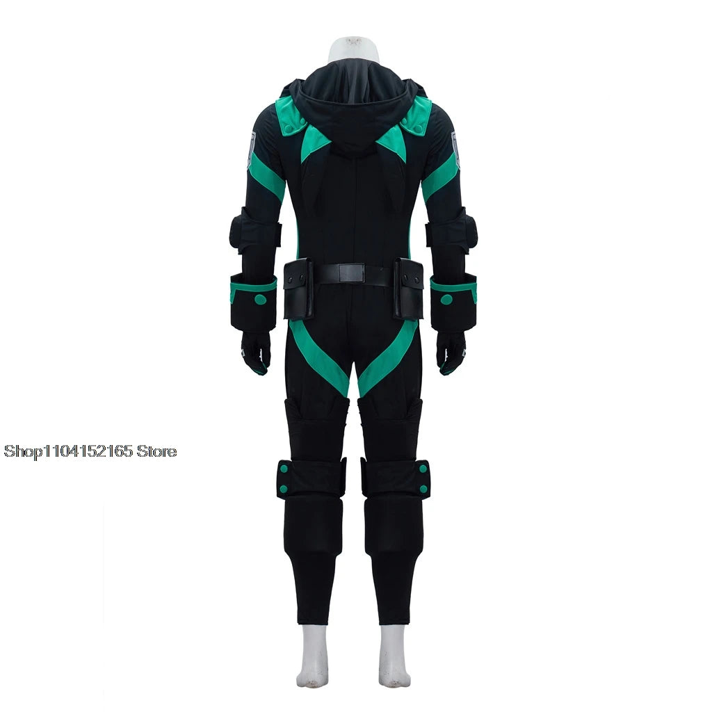 My Hero Academia World Heroes Mission Cosplay Costume- Izuku Midoriya Deku Green Battle Suit for Short Time-Saving Eye-Catching Design