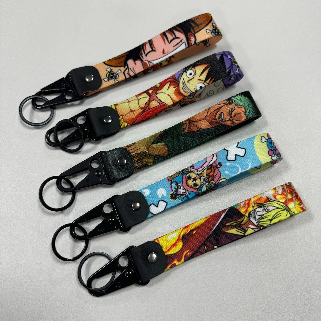 One Piece Eagle Beak Keychain Short Lanyard Killers Key Holder Cars Motorcycles Pendant Keychain Adorn Keyrings Gifts