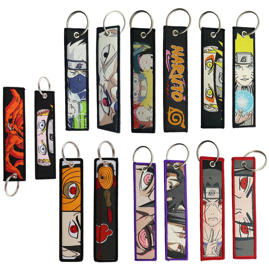 Anime Naruto Key Chain Key Fobs for Motorcycles Cars Bag Backpack Keychain Fashion Key Ring